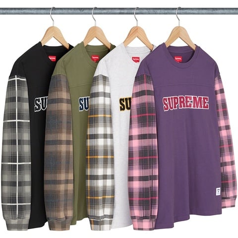 Plaid Sleeve L/S Top - fall/winter 2021 - Supreme
