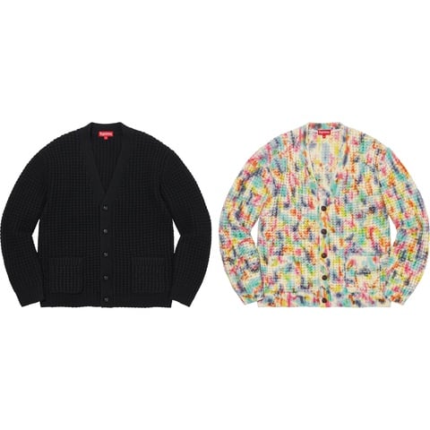 t*g様 Supreme 21AW Waffle Knit Cardigan B Waffle Knit Cardigan - fall/winter 2021 - Supreme