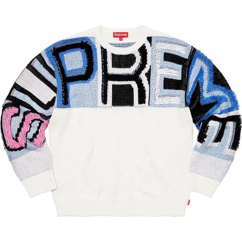 t*x様 Supreme Chenille Logo Sweater Chenille Logo Sweater - fall/winter 2021 - Supreme