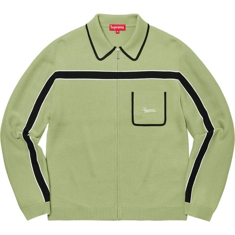 Chest Stripe Zip Up Cardigan - fall/winter 2021 - Supreme
