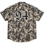 Supreme Kanji Camo Zip Up Baseball Jersey (FW21)