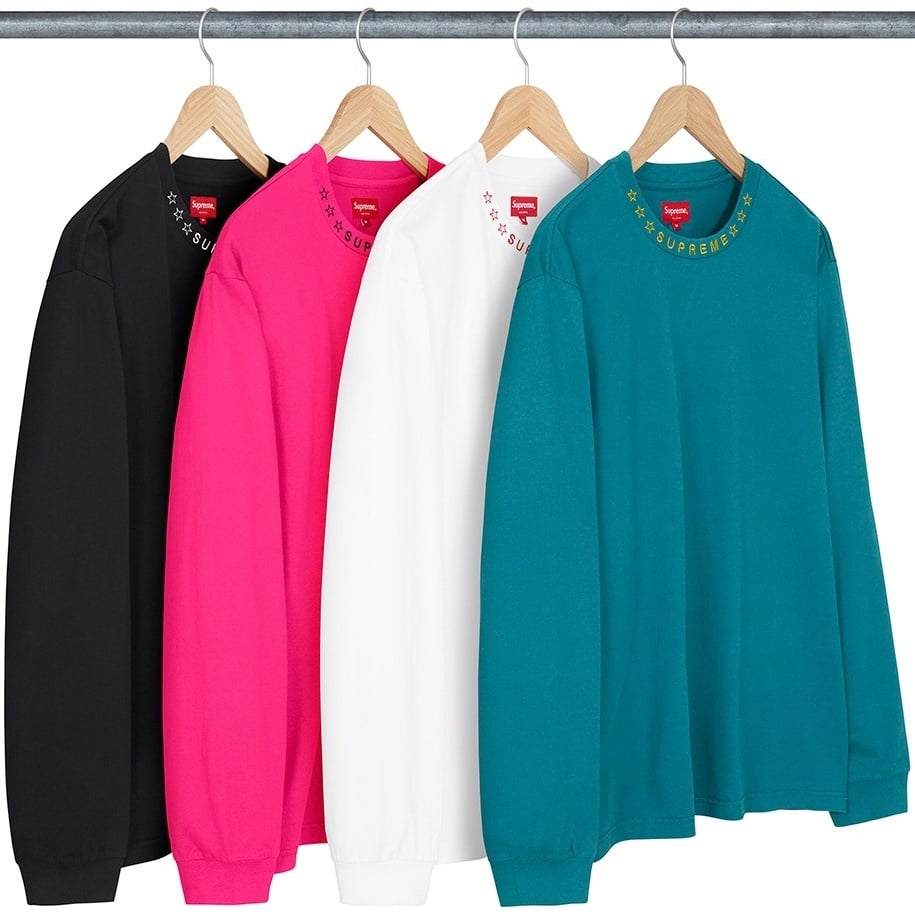 Stars Collar L/S Top - fall/winter 2021 - Supreme