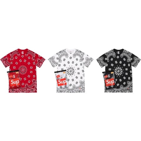 Supreme®/Hanes® Bandana Tagless Tees (2 Pack) - Supreme
