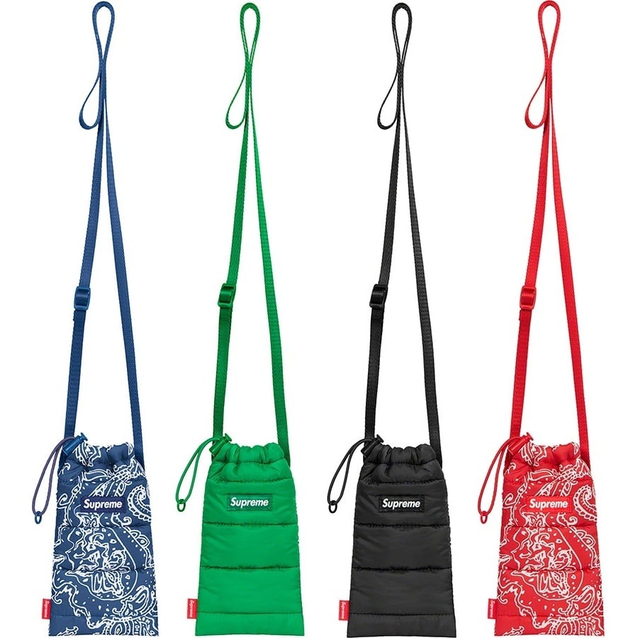 supreme 22AW Puffer Neck Pouch グリーン Puffer Neck Pouch - fall/winter 2022 - Supreme