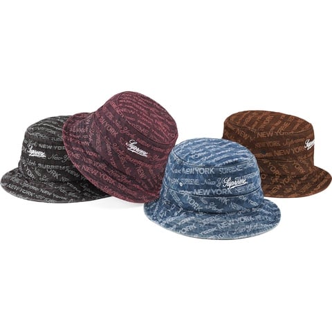 Supreme Multi Type Jacquard Denim Crusher - $58.00
