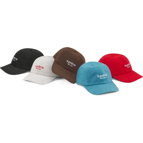 【美品】supreme Washed Flannel 6-Panel Black ☆23AW WEEK8☆Supreme Washed Flannel 6-Panel (Supreme/キャップ
