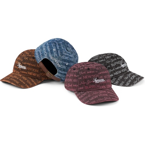 Supreme Multi Type Jacquard Denim 6-Panel - $48.00