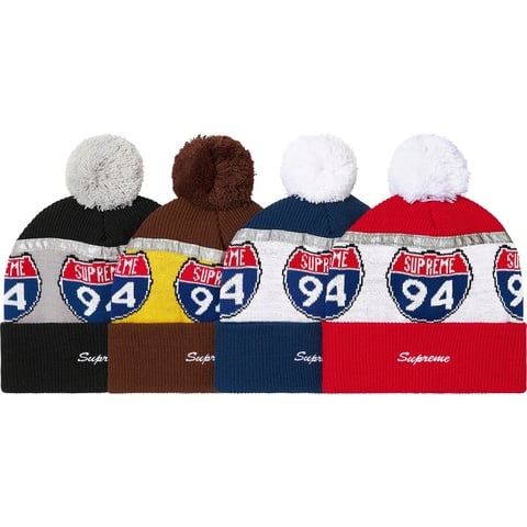 Supreme Interstate Reflective Beanie - $40.00
