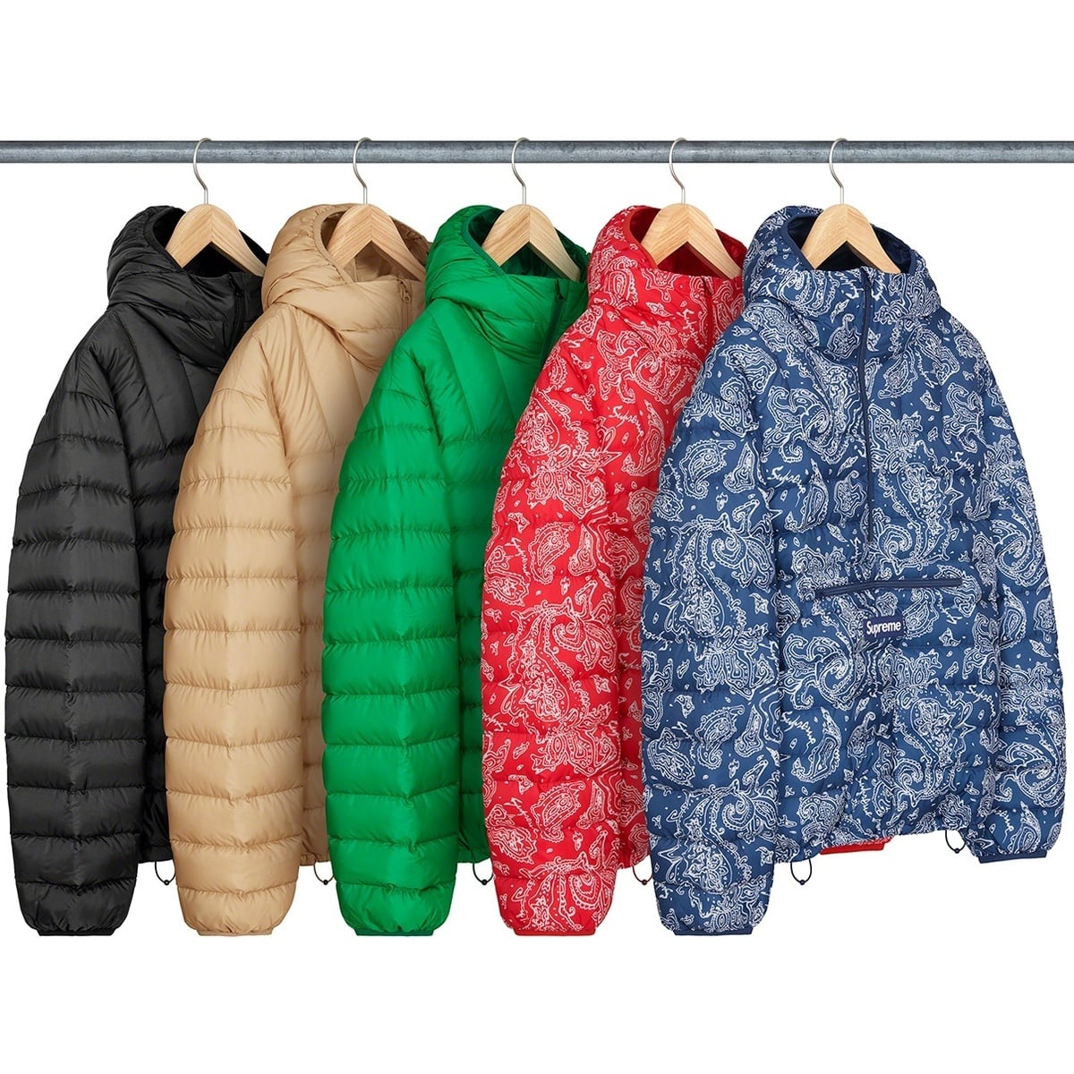 Micro Down Half Zip Hooded Pullover - Supreme