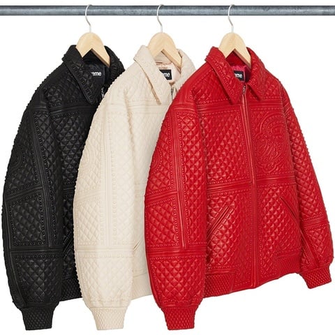 Studded Quilted Leather Jacket - fall/winter 2022 - Supreme