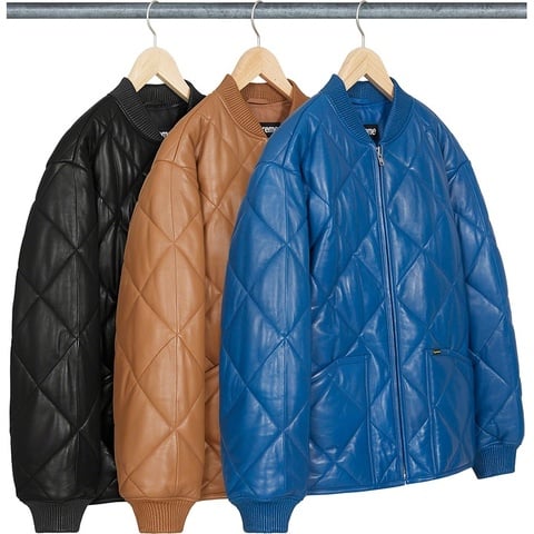 Quilted Leather Work Jacket - fall/winter 2022 - Supreme Quilted Leather Work Jacket - fall/winter 2022 - Supreme