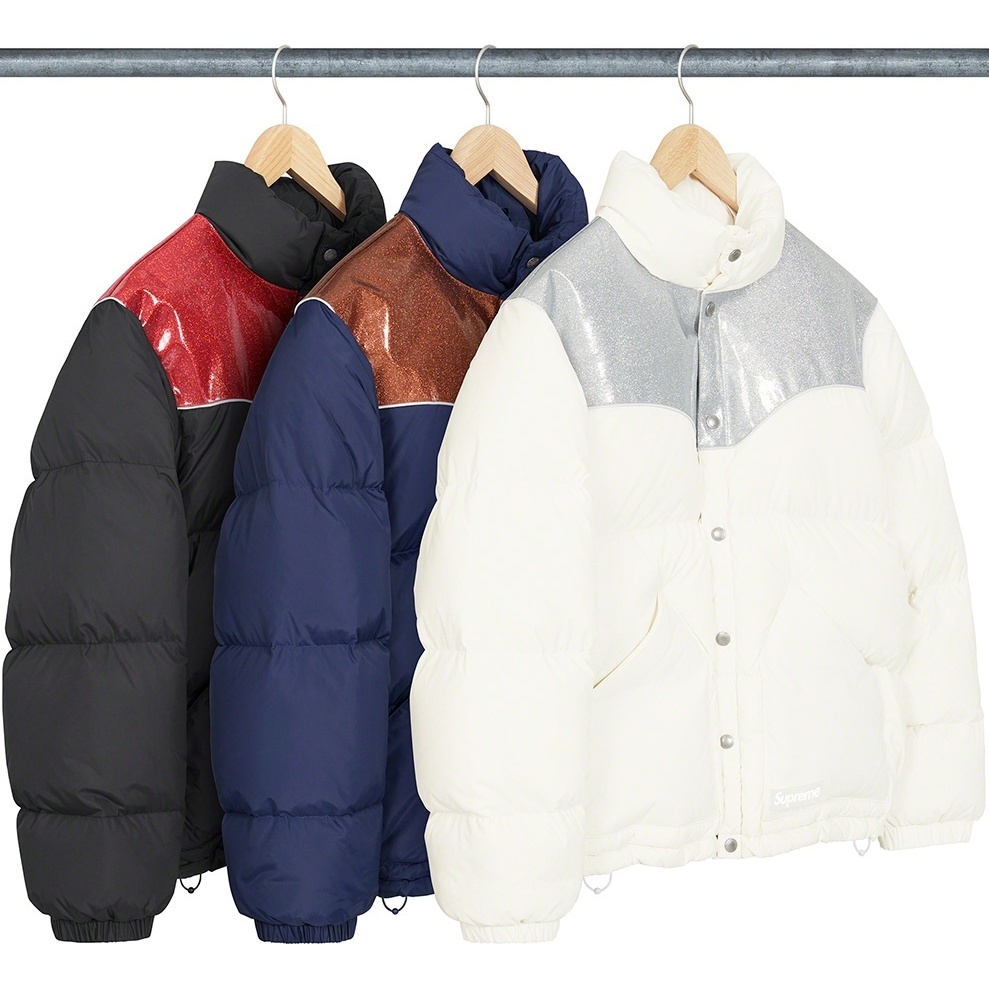 Supreme Glitter Yoke Down Puffer Jacket (fall/winter 2022) - $298.00