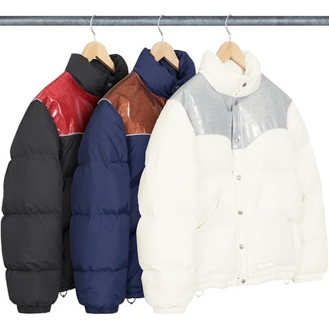 Supreme Glitter Yoke Down Puffer Jacket - $298.00
