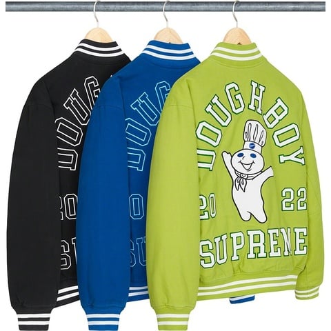 supreme twill varsity jacket/S/コットン Supreme®/Mitchell & Ness® Doughboy Twill Varsity Jacket - Supreme