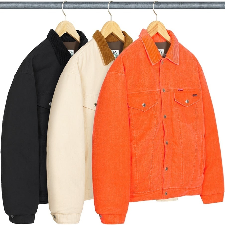Supreme®/Schott® Canvas Down Trucker Jacket - SupremeCommunity