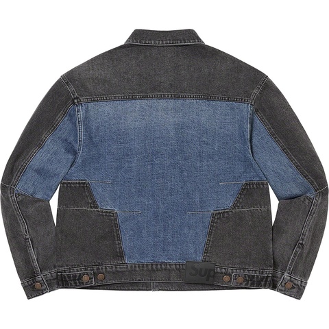 Supreme 2-Tone Paneled Denim Jacket - Colorway