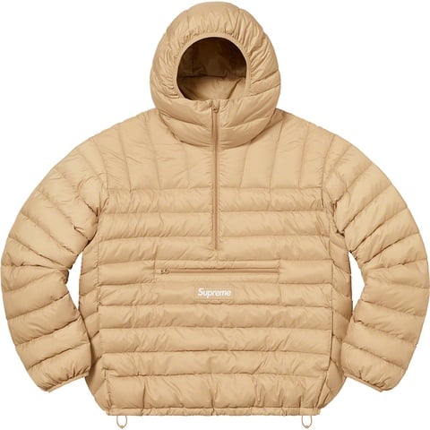 Micro Down Half Zip Hooded Pullover - SupremeCommunity
