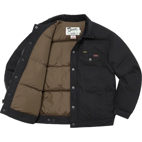Supreme®/Schott® Canvas Down Trucker Jacket - Supreme