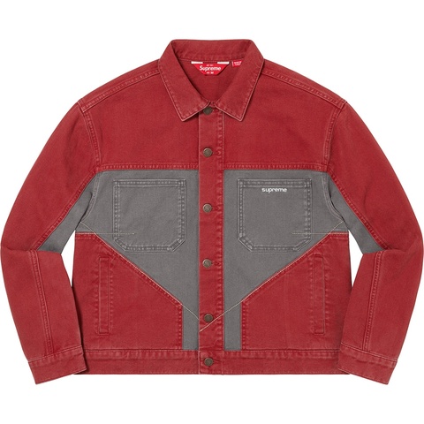 Supreme 2-Tone Paneled Denim Jacket - Colorway