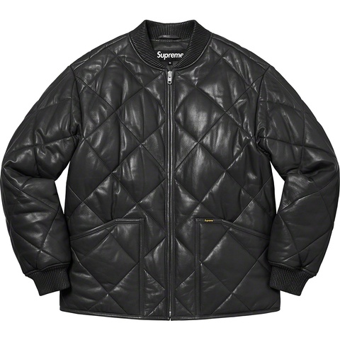 Quilted Leather Work Jacket - fall/winter 2022 - Supreme Quilted Leather Work Jacket - fall/winter 2022 - Supreme