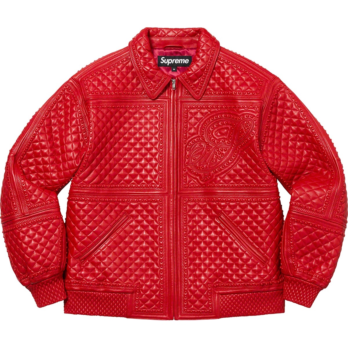 Supreme Studded Quilted Leather Jacket (FW22) - $1198