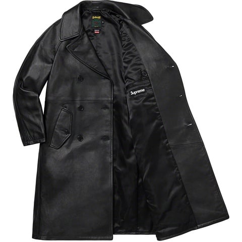 Supreme®/Schott® Leather Trench Coat - Supreme
