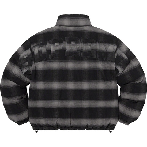 Flannel Reversible Puffer Jacket - Supreme