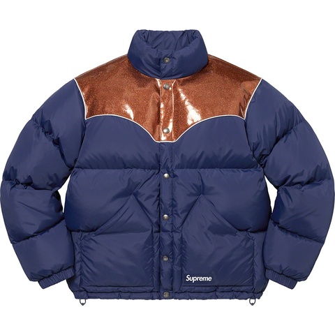 Supreme Glitter Yoke Down Puffer Jacket - Colorway