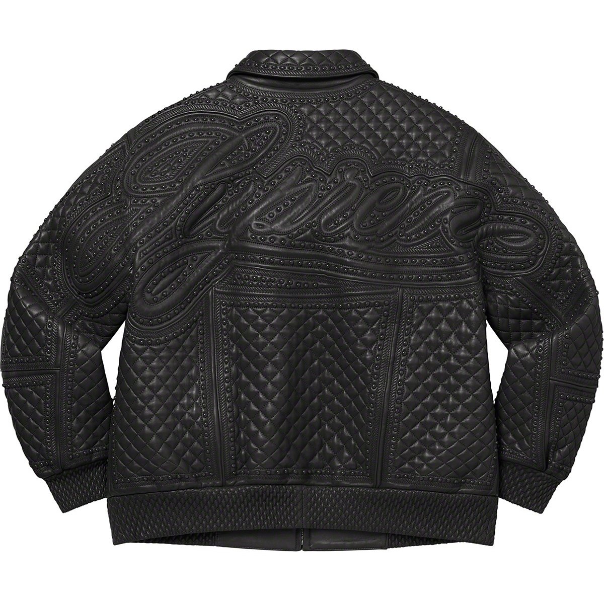 Supreme Studded Quilted Leather Jacket (FW22) - $1198