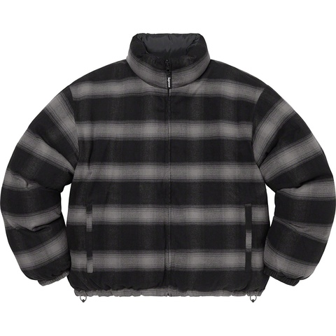 Supreme Flannel Reversible Puffer Jacket - Colorway
