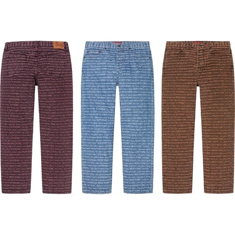 Multi Type Jacquard Regular Jean - Supreme