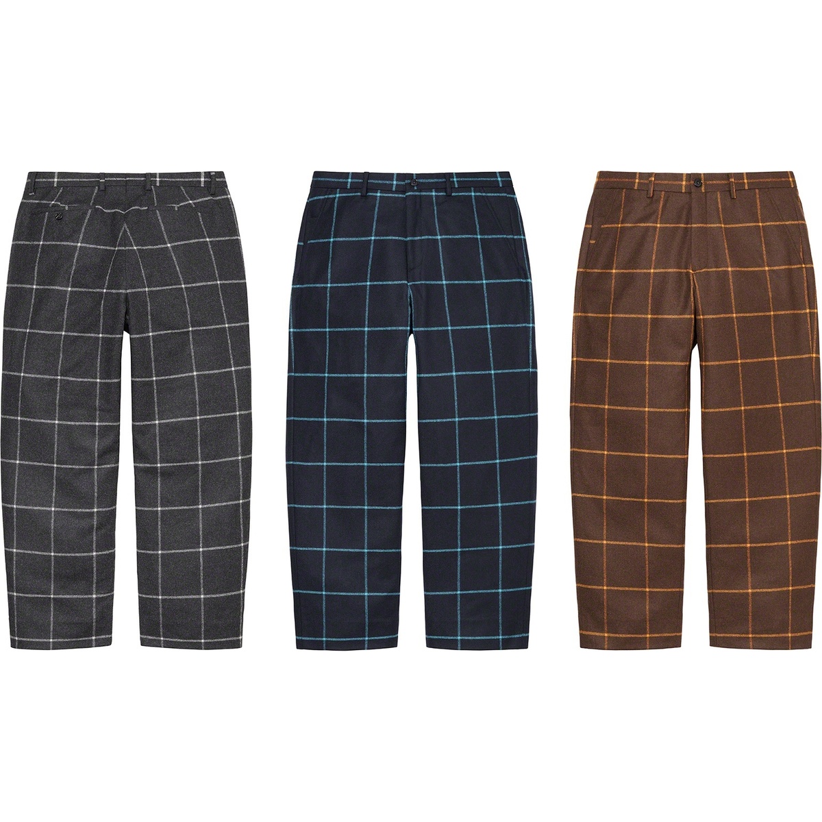 パンツ Supreme windowpane wool trouser Windowpane Wool Trouser - fall/winter 2022 - Supreme