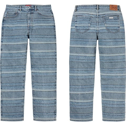 パンツ supreme layered denim layered jean Layered Jean - fall/winter 2022 - Supreme