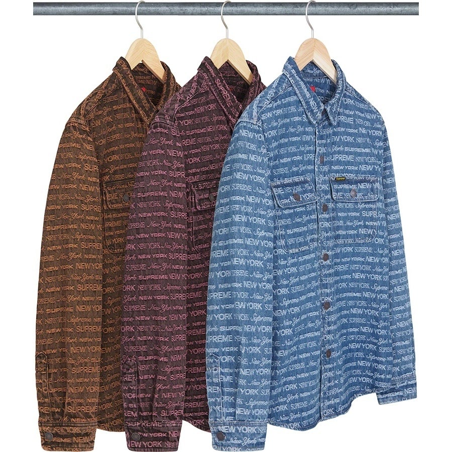 Multi Type Jacquard Denim Shirt - fall/winter 2022 - Supreme