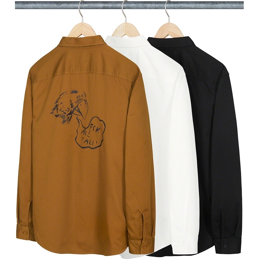 Supreme Raymond Pettibon Work Shirt (fall/winter 2022) - $148.00