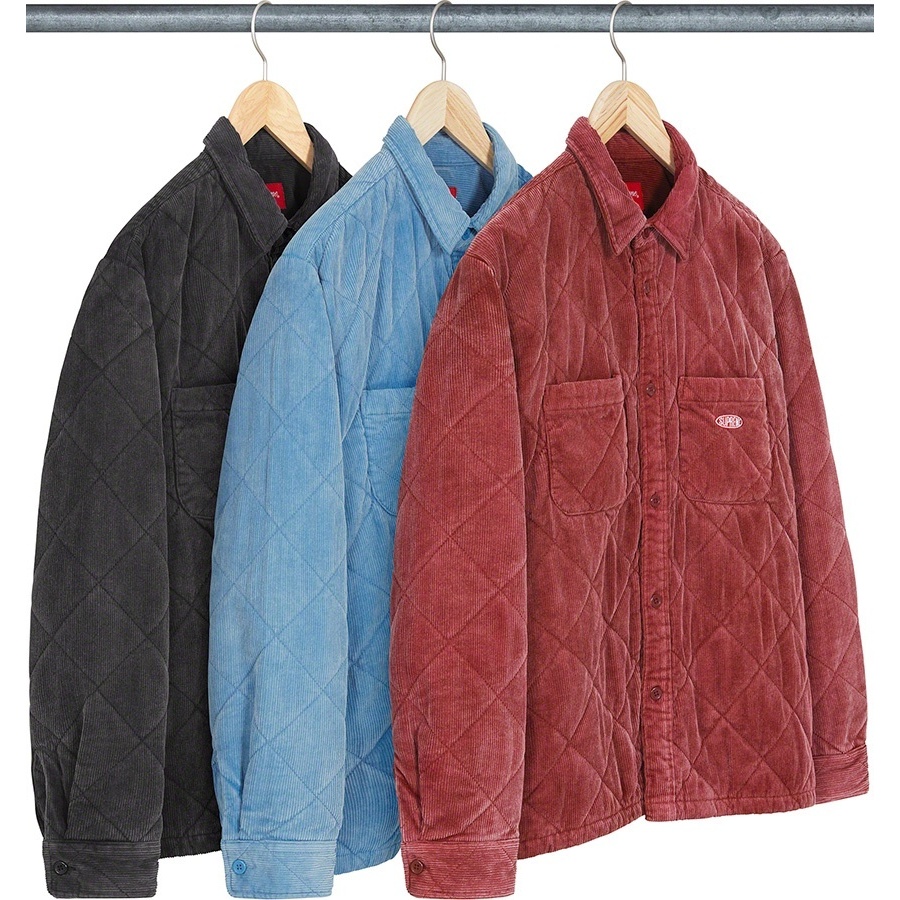 早い者勝ち！ Supreme Quilted Corduroy Shirt L Quilted Corduroy Shirt - fall/winter 2022 - Supreme