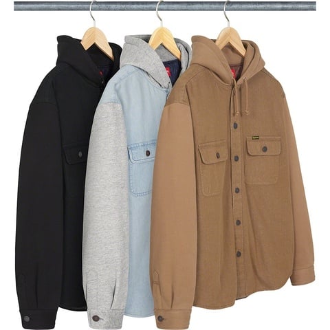 ジャケット・アウター Supreme Houndstooth Flannel Hooded Shirt Houndstooth Flannel Hooded Shirt - Supreme