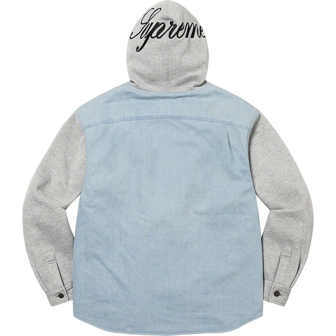 Supreme Fleece Hooded Denim Shirt - Colorway