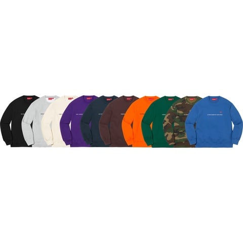 Supreme *In-Store* Shop Small Box Crewneck - $148.00