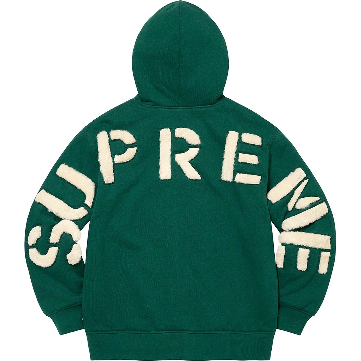 トップス SUPREME Faux Lined Zip Up Hooded XL Supreme Faux Fur Lined Zip Up Hooded Sweatshirt Black Men's