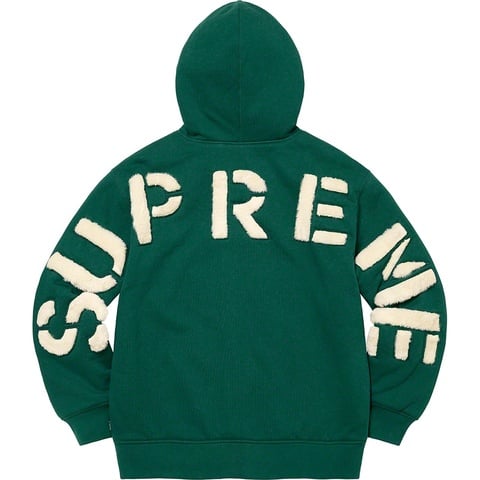 Supreme Faux Fur Lined Zip Up Hooded Sweatshirt - Colorway
