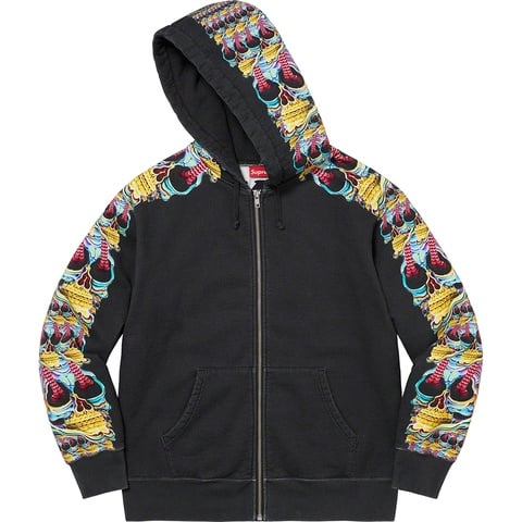 Skulls Zip Up Hooded Sweatshirt - SupremeCommunity