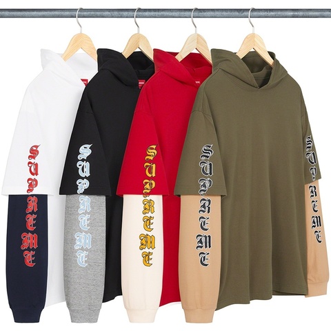Layered Hooded L/S Top - fall/winter 2022 - Supreme