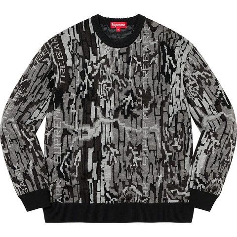 テ*ポ様 Supreme Trebark Camo Sweater M ブラック Trebark Camo Sweater - fall/winter 2022 - Supreme
