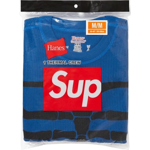 Supreme®/Hanes® Bones Thermal Crew (1 Pack) - Supreme