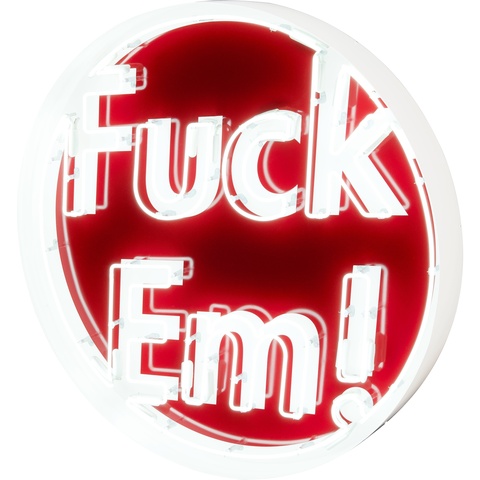 Supreme Large Fuck Em Neon Sign - Colorway