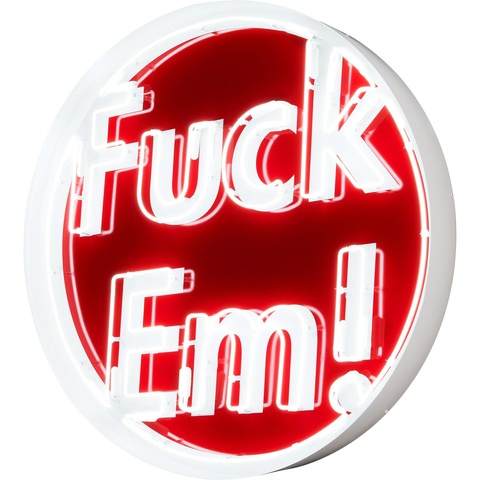 Supreme Large Fuck Em Neon Sign - Colorway