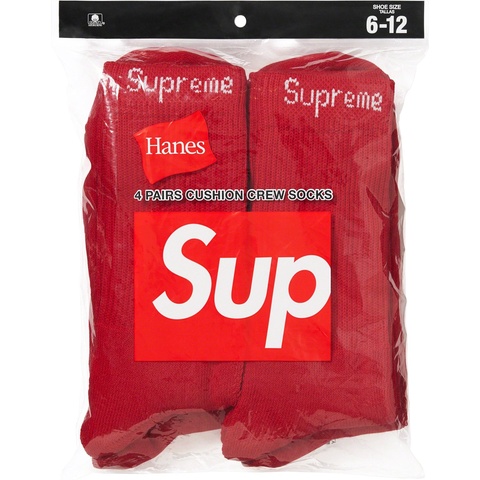 Supreme Supreme®/Hanes® Crew Socks (4 Pack) - Colorway