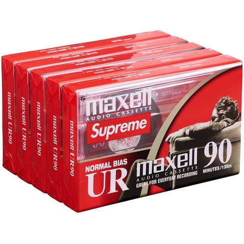 Supreme Supreme®/Maxell Cassette Tapes (5 Pack) - Colorway