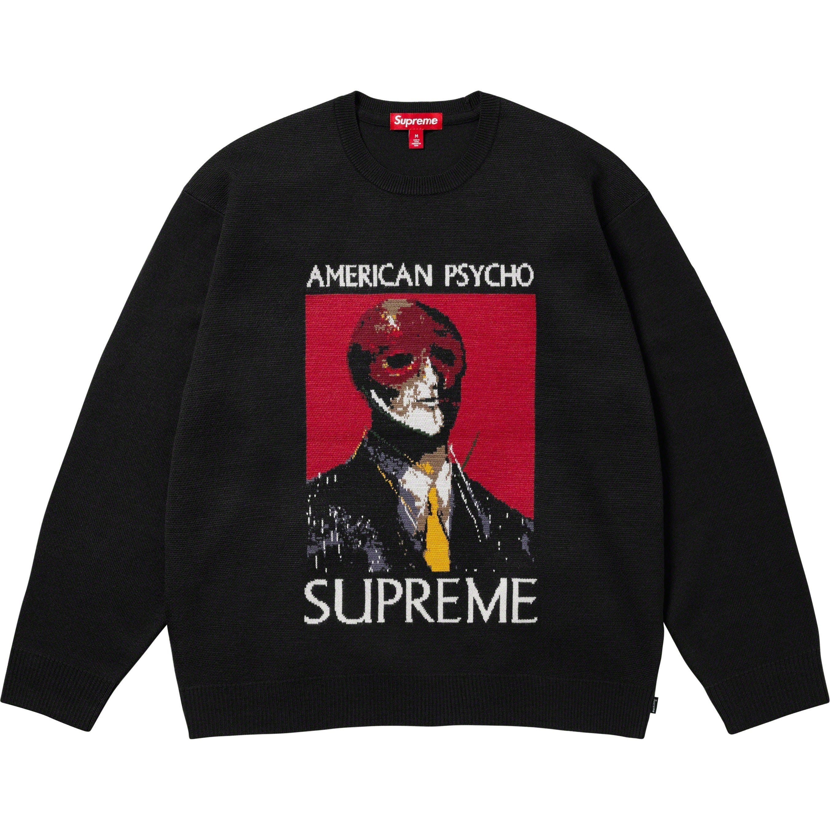 Supreme American Psycho Sweater (FW23) - Black - $178